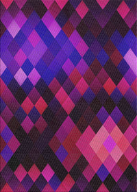 Machine Washable Transitional Purple Rug, wshpat2274