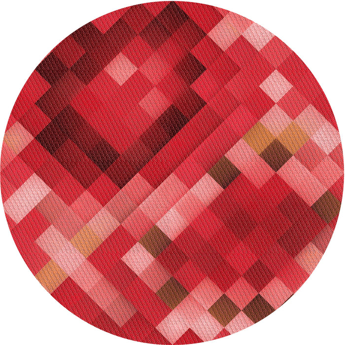 Square Machine Washable Transitional Orange Rug in a Living Room, wshpat2275rd