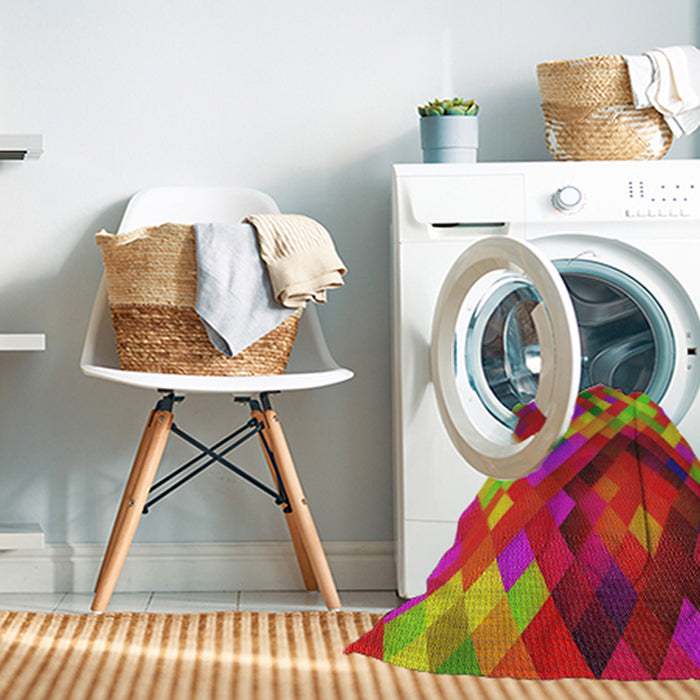 Machine Washable Transitional Cinnamon Brown Rug in a Washing Machine, wshpat2275