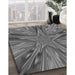 Machine Washable Transitional Gunmetal Gray Rug in a Family Room, wshpat2276gry