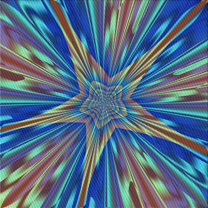 Round Patterned Seafoam Green Rug, pat2276lblu