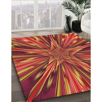 Patterned Orange Rug, pat2276org