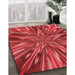 Patterned Red Rug in Family Room, pat2276rd