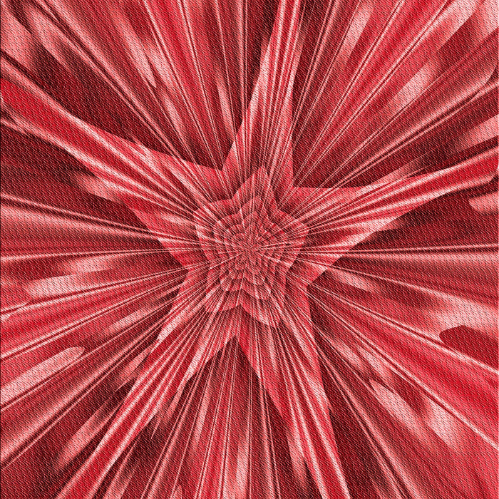 Patterned Red Rug, pat2276rd