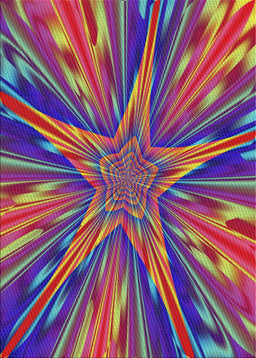 Patterned Pink Modern Rug, pat2276