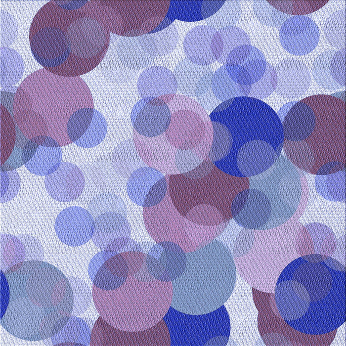 Round Patterned Slate Blue Rug, pat2277blu