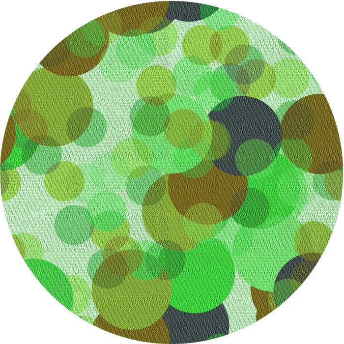 Square Patterned Emerald Green Rug, pat2277grn