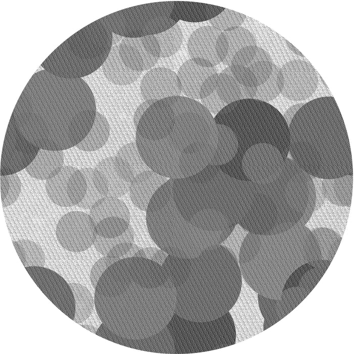 Square Patterned Cloud Gray Rug, pat2277gry