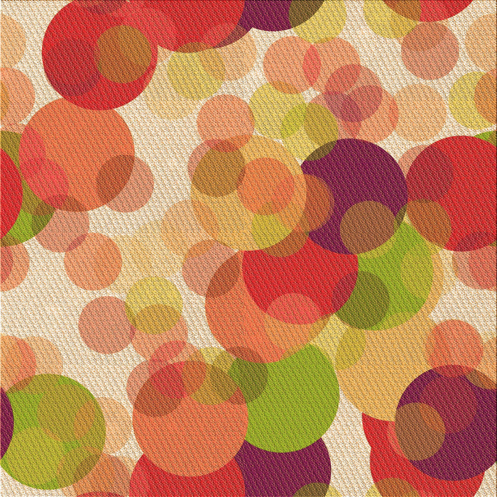 Round Machine Washable Transitional Orange Rug, wshpat2277org