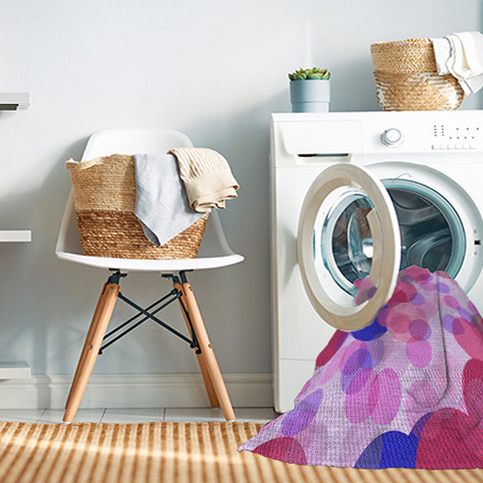 Machine Washable Transitional Violet Purple Rug in a Washing Machine, wshpat2277pur