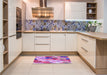 Patterned Violet Purple Rug in a Kitchen, pat2277pur