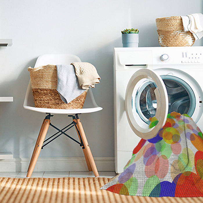 Machine Washable Transitional Cherry Red Rug in a Washing Machine, wshpat2277