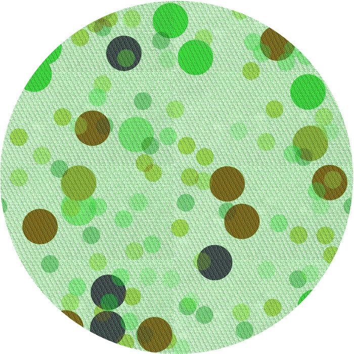 Square Machine Washable Transitional Green Rug in a Living Room, wshpat2278grn