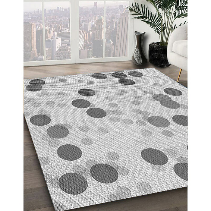 Patterned Platinum Gray Rug in Family Room, pat2278gry