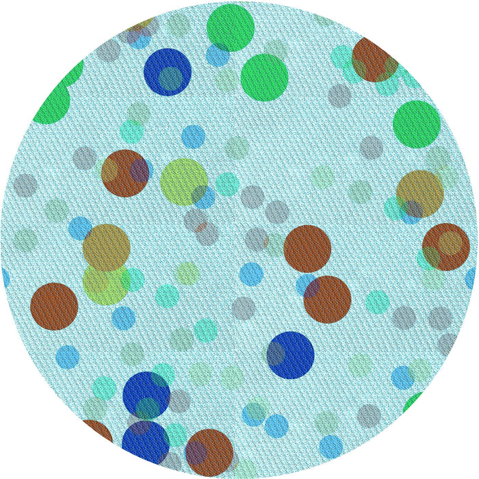 Square Patterned Blue Rug, pat2278lblu