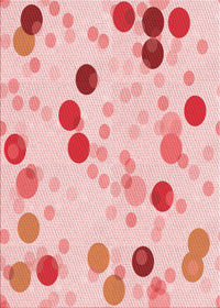 Machine Washable Transitional Light Red Pink Rug, wshpat2278rd