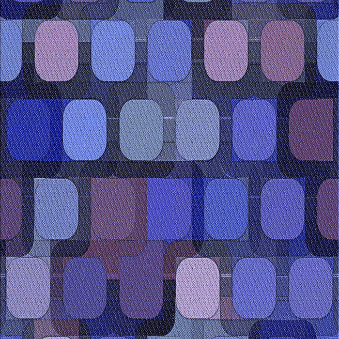 Patterned Denim Dark Blue Rug, pat2279blu