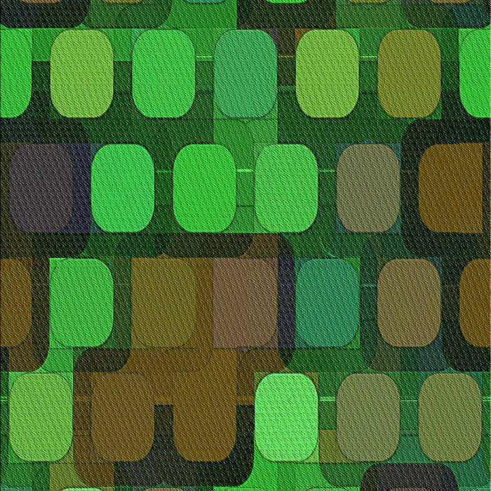 Patterned Dark Forest Green Rug, pat2279grn