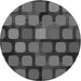 Square Patterned Gray Rug, pat2279gry