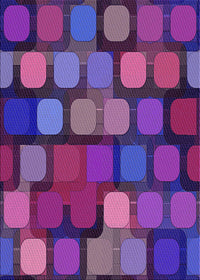 Machine Washable Transitional Dark Magenta Purple Rug, wshpat2279pur