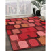 Machine Washable Transitional Red Rug in a Family Room, wshpat2279rd