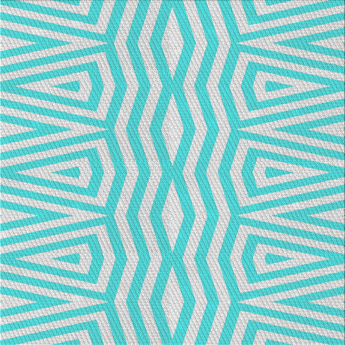 Sideview of Machine Washable Transitional Blue Rug, wshpat227