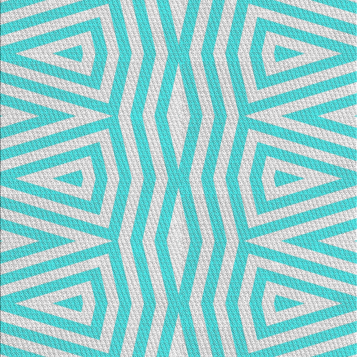 Patterned Blue Novelty Rug, pat227