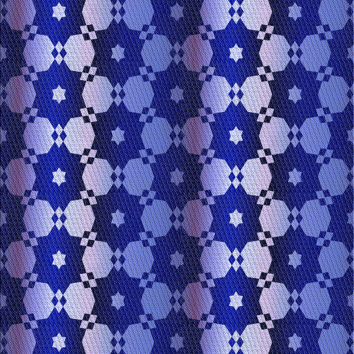 Patterned Cobalt Blue Rug, pat2280blu