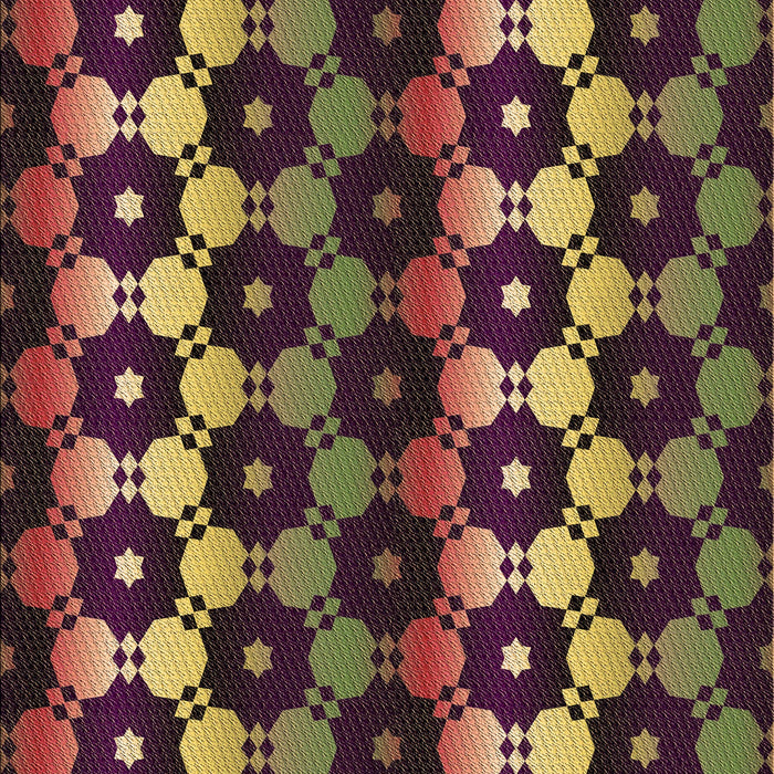 Patterned Cinnamon Brown Rug, pat2280brn