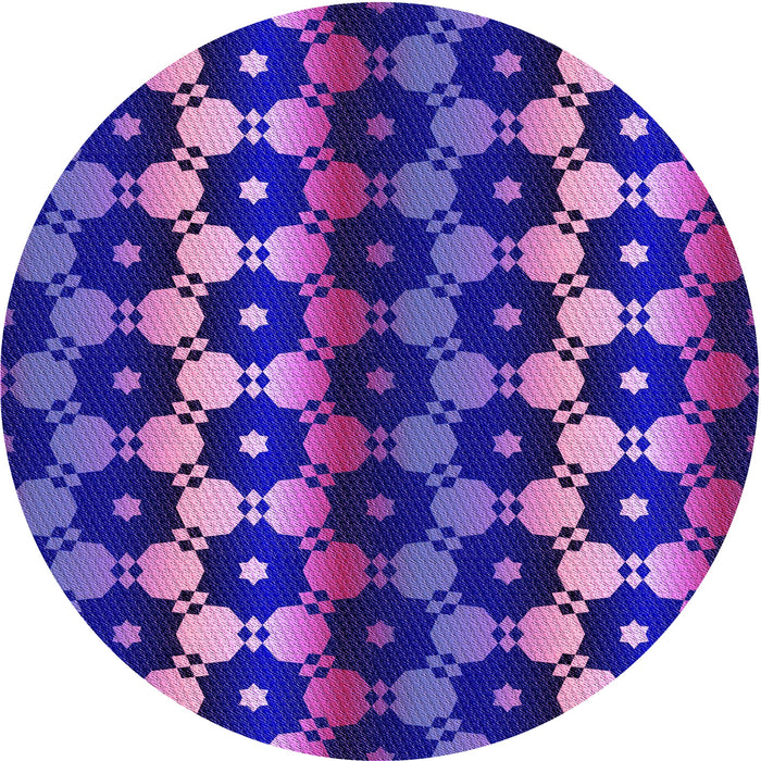 Square Machine Washable Transitional Jasmine Purple Rug in a Living Room, wshpat2280pur