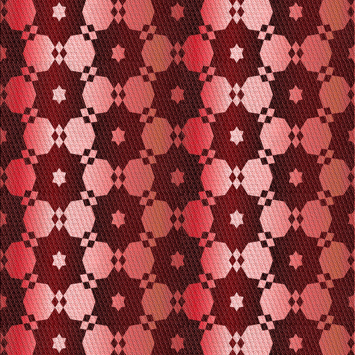 Patterned Red Rug, pat2280rd