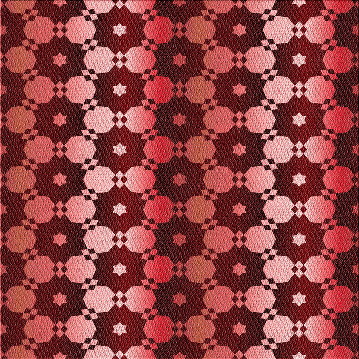 Round Patterned Red Rug, pat2280rd