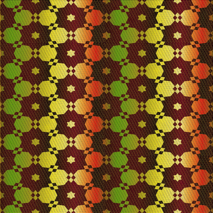 Round Patterned Maroon Red Rug, pat2280yw