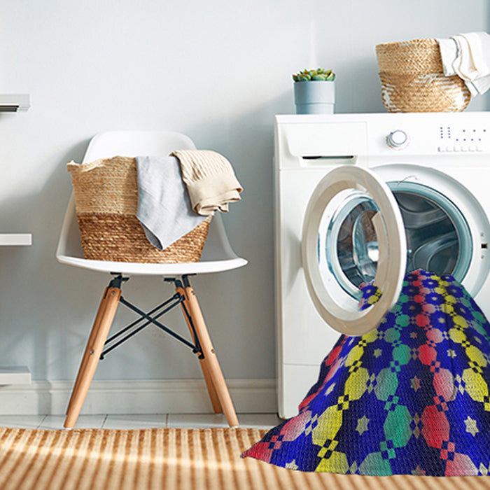 Machine Washable Transitional Gunmetal Gray Rug in a Washing Machine, wshpat2280