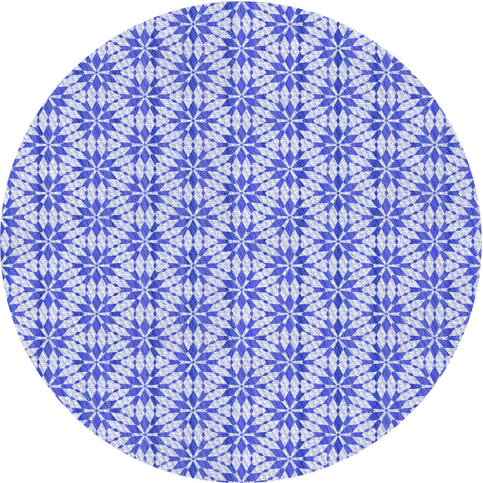 Square Patterned Blue Rug, pat2281blu