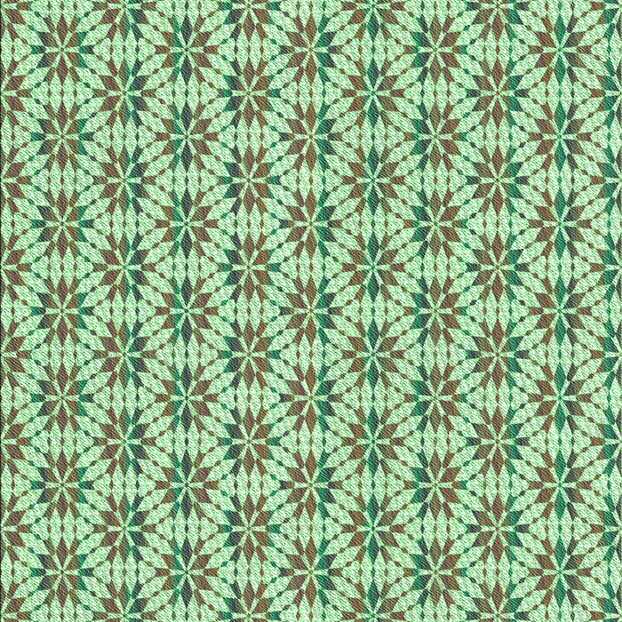 Machine Washable Transitional Fern Green Rug, wshpat2281grn