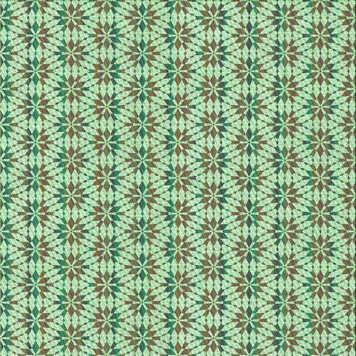 Round Patterned Fern Green Rug, pat2281grn