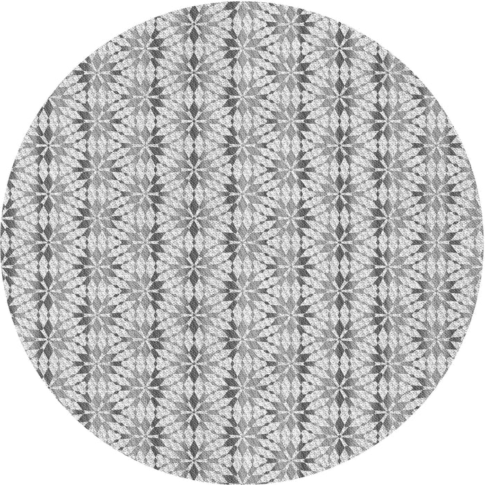 Square Patterned Gray Rug, pat2281gry