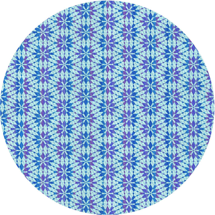 Square Patterned Blue Rug, pat2281lblu
