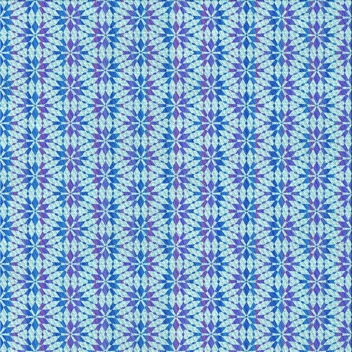 Round Patterned Blue Rug, pat2281lblu