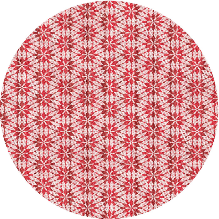 Square Machine Washable Transitional Deep Rose Pink Rug in a Living Room, wshpat2281rd