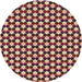 Square Patterned Brown Sugar Brown Rug, pat2282brn