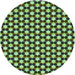 Square Patterned Green Rug, pat2282grn