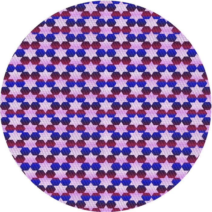 Square Patterned Bright Purple Rug, pat2282pur