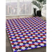 Patterned Lilac Purple Novelty Rug in Family Room, pat2282