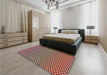 Patterned Brown Sugar Brown Rug in a Bedroom, pat2283brn