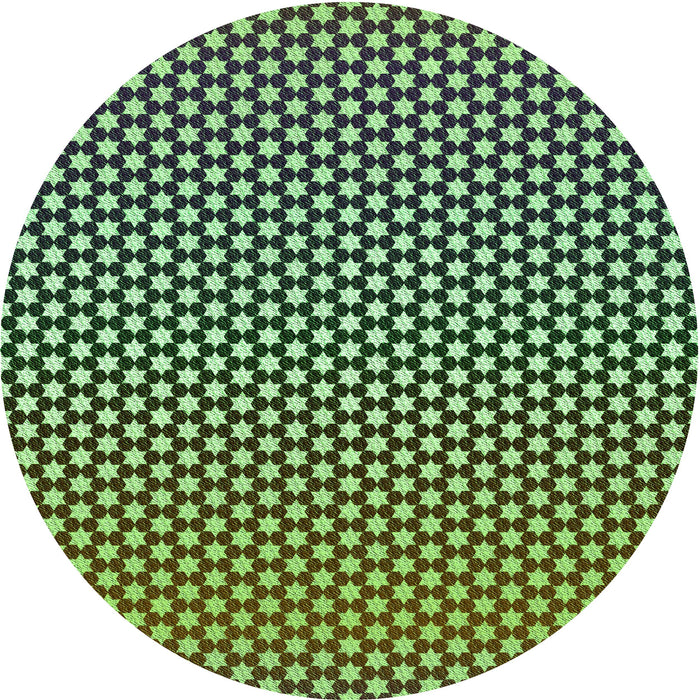 Square Patterned Green Rug, pat2283grn