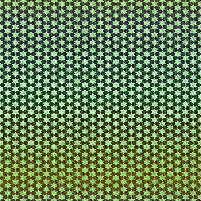 Round Machine Washable Transitional Green Rug, wshpat2283grn