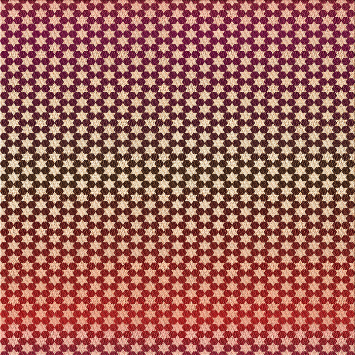 Round Patterned Cranberry Red Rug, pat2283org