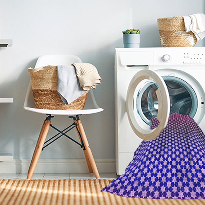 Machine Washable Transitional Bright Purple Rug in a Washing Machine, wshpat2283pur
